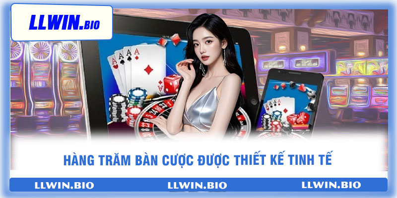 Hàng trăm bàn cược được thiết kế tinh tế